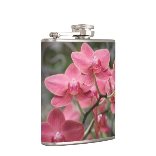 ピンクの蘭の花 フラスク (右)