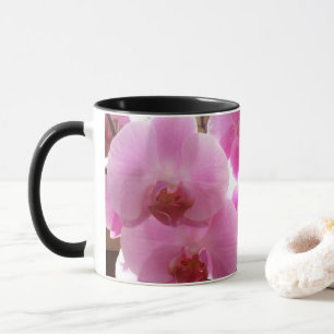 ピンクの蘭の花 マグカップ