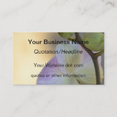 ピンクの蘭の花 名刺 (正面)