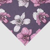 ピンクの蘭の花 薄葉紙 (詳細)