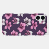 ピンクの蘭の花 iPhoneケース (裏面横)