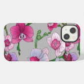 ピンクの蘭の花 iPhoneケース (裏面横)