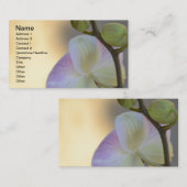 ピンクの蘭の表現の名刺 名刺 (正面/裏面)