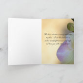 ピンクの蘭の表現 アニバーサリーカード カード (内部)