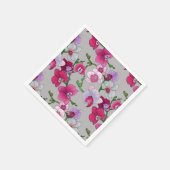 ピンクの蘭の開花 スタンダードカクテルナプキン (角)