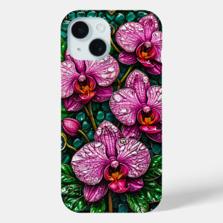 🌸ピンクの蘭のiPhoneケース 花の芸術 女性に✨ iPhone 15ケース