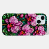 🌸ピンクの蘭のiPhoneケース 花の芸術 女性に✨ Case-Mate iPhoneケース (裏面 (横))