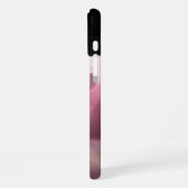 ピンクの蘭ケース iPhoneカバー 花柄 iPhoneケース (左側面)