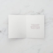 ピンクの蘭悔やみや弔慰ご家族から サンキューカード (内部)