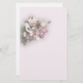 ピンクの蘭1 便箋 (正面/裏面)