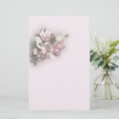 ピンクの蘭1 便箋 (スタンド正面)