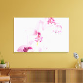 ピンクの蘭 キャンバスプリント (インサイチュ (リビング))