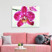 ピンクの蘭 キャンバスプリント (インサイチュ (リビング))