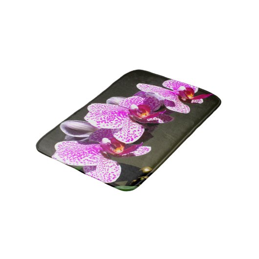 ピンクの蘭 バスマット (アングル)