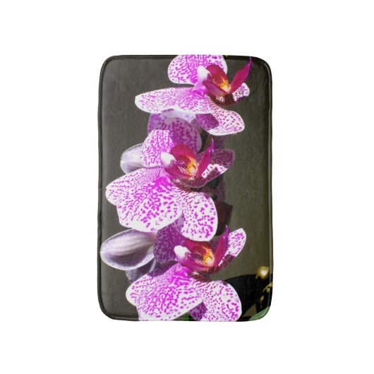 ピンクの蘭 バスマット (正面縦)