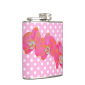 ピンクの蘭 フラスク (右)