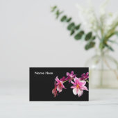 ピンクの蘭 名刺 (スタンド正面)
