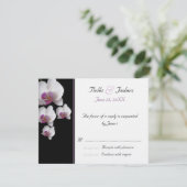 ピンクの蘭RSVP 出欠カード (スタンド正面)