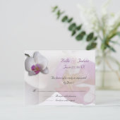 ピンクの蘭RSVP 出欠カード (スタンド正面)