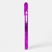 ピンクの虹と雨滴 iPhoneケース (左側面)