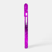 ピンクの虹と雨粒 iPhone 16ケース (左側面)