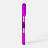 ピンクの虹と雨粒 iPhone 16ケース (右側面)