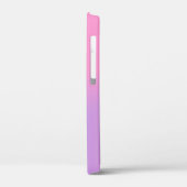 ピンクの虹に花と蝶のハート Case-Mate iPhoneケース (裏面 / 左)