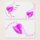 ピンクの虹のハート（星あり） (正面&裏面)