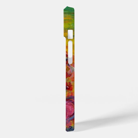 ピンクの虹彩の花の妖精ファンタジー Case-Mate iPhoneケース (裏面 / 左)