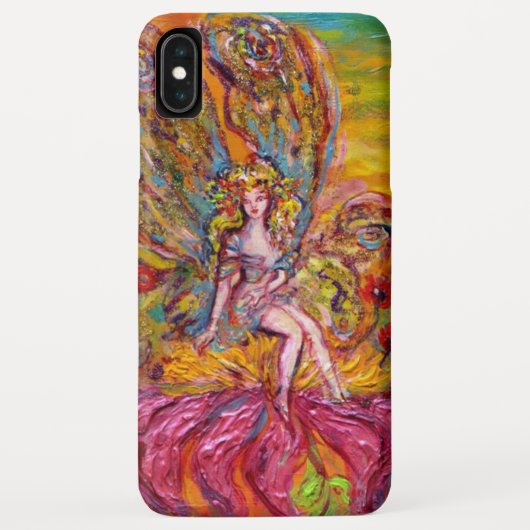 ピンクの虹彩の花の妖精ファンタジー Case-Mate iPhoneケース (裏面)