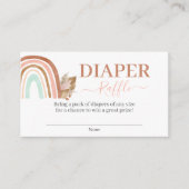 ピンクの虹色おむつくじ エンクロージャーカード (正面)