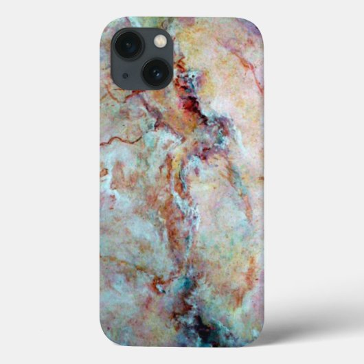 ピンクの虹色大理石仕上げ Case-Mate iPhoneケース (裏面)