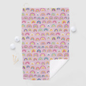 ピンクの虹 ゴルフタオル (インサイチュ)