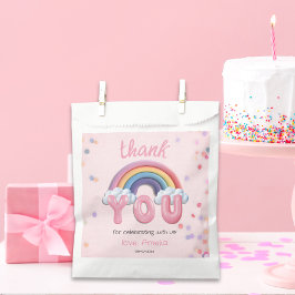 ピンクの虹 初めての誕生日 フェイバーバッグ