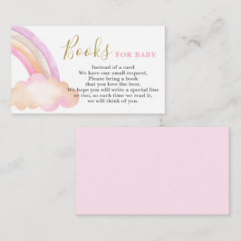 ピンクの虹 読書カードを持って来て エンクロージャーカード