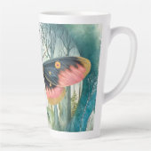 ピンクの蛾の森の夜 カフェラテマグ (右)