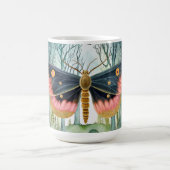 ピンクの蛾の森の夜 コーヒーマグカップ (中央)