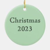 ピンクの蛾の森の夜 セラミックオーナメント (裏面)