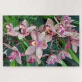 ピンクの蛾の蘭 ジグソーパズル (横)