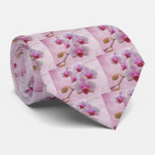ピンクの蛾の蘭 – ファレノプシス ネクタイ (ロール)