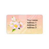 ピンクの蛾の蘭 ラベル (正面)