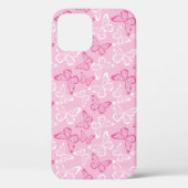 ピンクの蝶々 Case-Mate iPhoneケース (裏面)