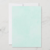 ピンクの蝶とヴィンテージのバラのコラージュ ウェディング 招待状 (裏面)