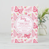 ピンクの蝶の招待状 招待状 (スタンド正面)
