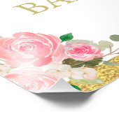 ピンクの蝶の歓迎サイン フォトプリント            (角)