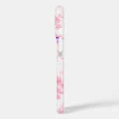 ピンクの蝶の花柄のスマホケース Case-Mate iPhoneケース (裏面 / 左)