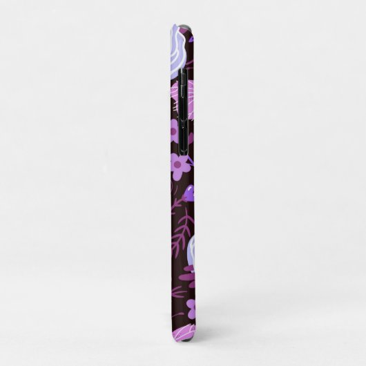 ピンクの蝶の花 Case-Mate iPhoneケース (裏面/左)