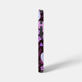 ピンクの蝶の花 iPhoneケース (左側面)