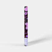 ピンクの蝶の花 iPhoneケース (右側面)