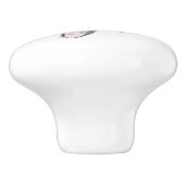 ピンクの蝶の赤ちゃん女の子のプル セラミックノブ (側面)